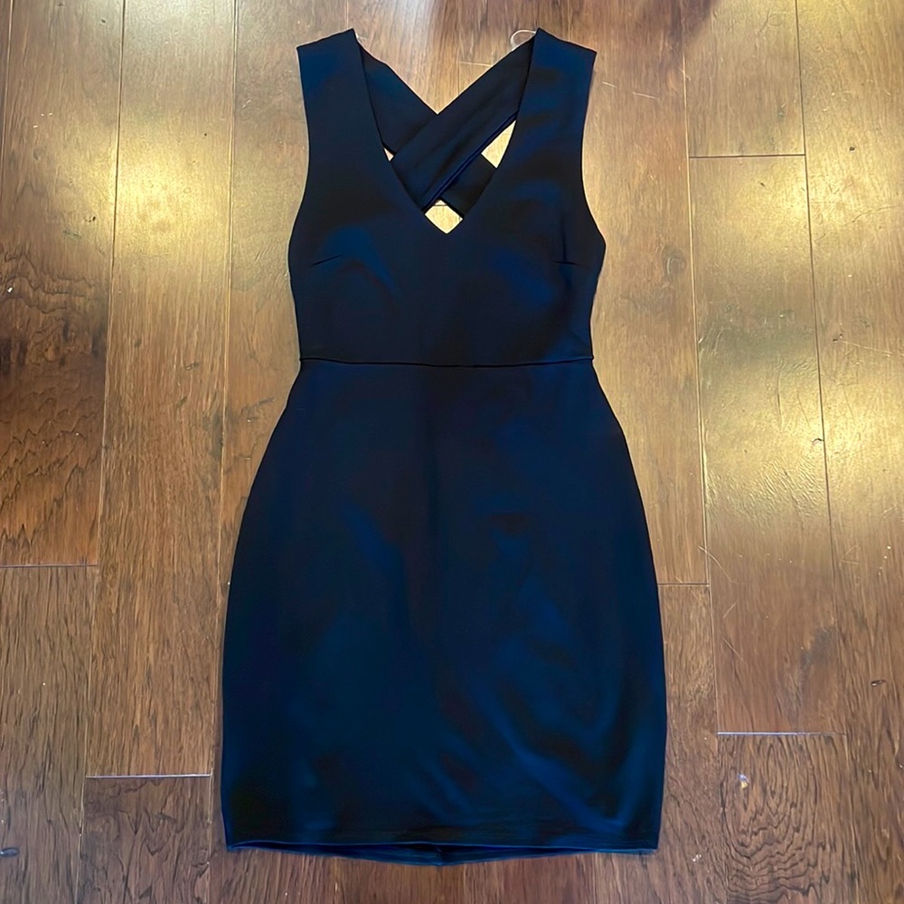 Black mini dress